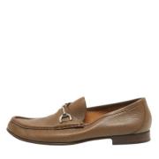 Pre-owned Leather flats Gucci Vintage , Brown , Heren