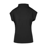 Fleur Korte Mouw Top Beaumont , Black , Dames