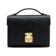 Pre-owned Leather louis-vuitton-bags Louis Vuitton Vintage , Black , H...