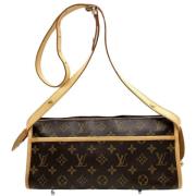 Pre-owned Canvas handbags Louis Vuitton Vintage , Brown , Dames