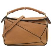 Pre-owned Leather balenciaga-bags Loewe Pre-owned , Brown , Dames