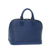 Pre-owned Leather handbags Louis Vuitton Vintage , Blue , Dames