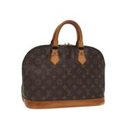 Pre-owned Canvas handbags Louis Vuitton Vintage , Brown , Dames