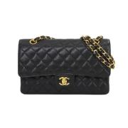 Pre-owned Leather chanel-bags Chanel Vintage , Black , Dames