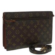 Pre-owned Canvas shoulder-bags Louis Vuitton Vintage , Brown , Dames