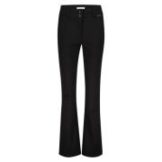 Stijlvolle Bibette Broek Red Button , Black , Dames