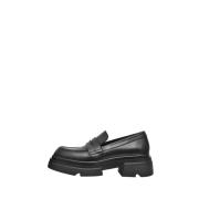 Zwarte suède loafersandalen Emanuelle Vee , Black , Dames