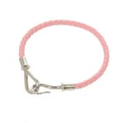 Pre-owned Leather bracelets Hermès Vintage , Pink , Dames