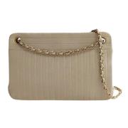 Pre-owned Leather chanel-bags Chanel Vintage , White , Dames