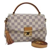 Pre-owned Canvas louis-vuitton-bags Louis Vuitton Vintage , White , Da...