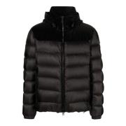 Hooded jas met ritssluiting Peuterey , Black , Heren