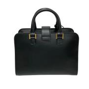 Pre-owned Leather handbags Yves Saint Laurent Vintage , Black , Dames