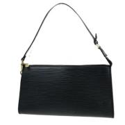 Pre-owned Leather louis-vuitton-bags Louis Vuitton Vintage , Black , D...