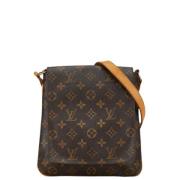 Pre-owned Canvas louis-vuitton-bags Louis Vuitton Vintage , Brown , Da...