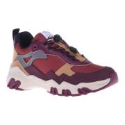 Trainers in burgundy eco-leather Baldinini , Multicolor , Dames