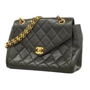 Pre-owned Leather chanel-bags Chanel Vintage , Black , Dames