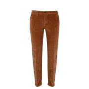 Fluwelen Herenbroek Slim Fit Mosterd Re-Hash , Brown , Heren