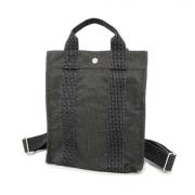 Pre-owned Canvas backpacks Hermès Vintage , Gray , Dames