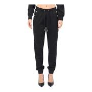 Zwarte joggingbroek met elastische taille Gaudi , Black , Dames