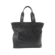 Pre-owned Leather chanel-bags Chanel Vintage , Black , Dames