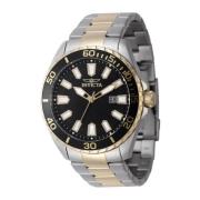 Pro Diver Quartz Horloge - Zwarte Wijzerplaat Invicta Watches , Gray ,...