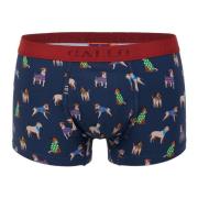 Blauwe katoenen boxershorts voor heren met hondenmotief Gallo , Blue ,...