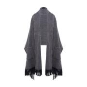 Grijze Sjaal Elegant Accessoire Stijlvolle Touch Blugirl , Gray , Dame...