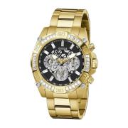 Armbandhorloge Multifunctionele Horloge Skelet Trophy Guess , Yellow ,...