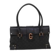 Pre-owned Canvas handbags Gucci Vintage , Black , Dames