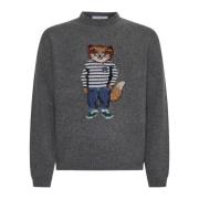 Stijlvolle Sweaters Collectie Maison Kitsuné , Gray , Heren