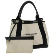 Pre-owned Canvas balenciaga-bags Balenciaga Vintage , White , Dames