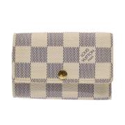 Pre-owned Canvas key-holders Louis Vuitton Vintage , White , Dames