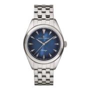 Zwitsers Armbandhorloge Heritage Automatisch, Roestvrij Staal, Blauw W...