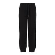 Organische Katoen Zwarte Jogger Broek Emporio Armani EA7 , Black , Dam...