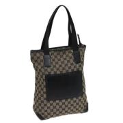 Pre-owned Canvas gucci-bags Gucci Vintage , Beige , Dames