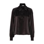 Estelle Lange Mouw Blouse My Essential Wardrobe , Black , Dames