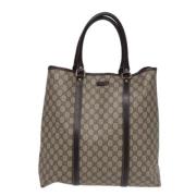 Pre-owned Canvas gucci-bags Gucci Vintage , Beige , Dames