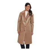 Omkeerbare Faux Fur Jas Kameel Rino&Pelle , Brown , Dames