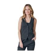 Stijlvolle Gilet voor Vrouwen Zhrill , Black , Dames