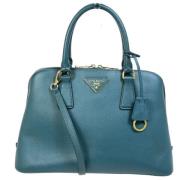 Pre-owned Leather prada-bags Prada Vintage , Blue , Dames