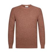 Ronde Hals Pullover Toscaans Rood Profuomo , Red , Heren