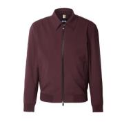 Wing Kraag Shirt Jas Bordeaux Boss , Red , Heren