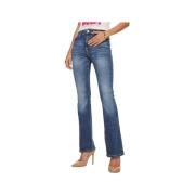 Blauwe Denim Skinny Jassen Guess , Blue , Dames