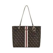 Bruine Shopper Tas met Multifunctionele Zakken Guess , Brown , Dames