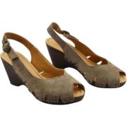 Slipper - Taupe Sleehak Gabor , Gray , Dames