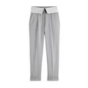 Hoge Taille Op Maat Lily Waist Broek Scotch & Soda , Gray , Dames