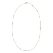 Goudkleurige Metalen Ketting Tory Burch , Yellow , Dames