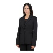 Zwarte single-breasted blazer Only , Black , Dames