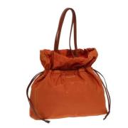 Pre-owned Leather handbags Prada Vintage , Orange , Dames