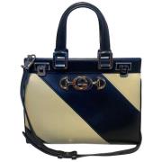 Pre-owned Leather gucci-bags Gucci Vintage , Blue , Dames